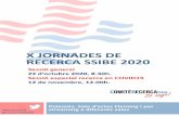 X JORNADES DE RECERCA SSIBE 2020