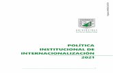 POLÍTICA INSTITUCIONAL DE INTERNACIONALIZACIÓN