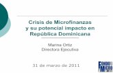 Crisis de Microfinanzas y su potencial impacto en ...