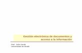 Gestión electrónica de documentos y acceso a la información