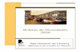 Boletín de Novedades 2020 - Biblioteca de Castilla-La Mancha