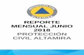 REPORTE MENSUAL JUNIO 2018 PROTECCIÓN CIVIL ALTAMIRA