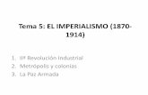 Tema 5: EL IMPERIALISMO (1870- 1914)