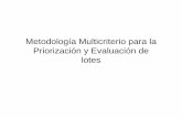 Metodología Multicriterio para la Priorización y ...