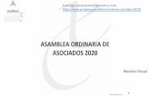 ASAMBLEA ORDINARIA DE ASOCIADOS 2020