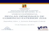 REGLAS GENERALES DE COMERCIO EXTERIOR 2016