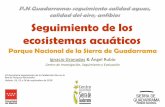 P.N Guadarrama: seguimiento calidad aguas, calidad del ...