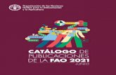 Catálogo de publicaciones de la FAO 2021
