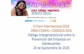 III Foro Internacional 2020 ORAS CONHU- COMISCA-SICA ...
