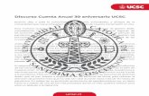 Discurso Cuenta Anual 30 aniversario UCSC