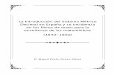 La introducción del Sistema Métrico Decimal en España y su ...