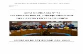 ACTA ORDINARIA Nº 71 CELEBRADA POR EL CONCEJO MUNICIPAL ...