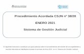 Procedimiento Acordada CSJN nº 38/20 ENERO 2021 Sistema de ...