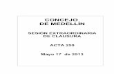 SESIÓN EXTRAORDINARIA DE CLAUSURA ACTA 259