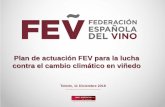 Plan de actuación FEV para la lucha contra el cambio ...