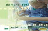 Memoria 2002. Servicio Andaluz de Salud