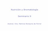 Nutrición y Bromatología Seminario 9
