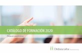CATÁLOGO DE FORMACIÓN 2020 - DIDASCALIA EG