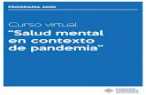 Salud mental en contexto de pandemia