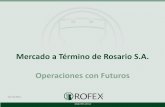 Mercado a Término de Rosario S.A. Operaciones con Futuros