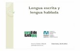 Lengua escrita y lengua hablada - KICHWA.net