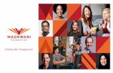 Creating Jobs. Changing Lives - Wadhwani Foundation