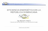 EFICIENCIA ENERGÉTICA EN LA REPÚBLICA DOMINICANA