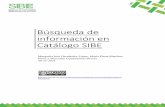 Búsqueda de información en Catálogo SIBE