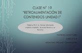 CLASE N° 19 “RETROALIMENTACIÓN DE CONTENIDOS UNIDAD I”