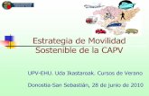 Estrategia de Movilidad Sostenible de la CAPV