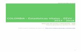 COLOMBIA - Estadísticas Vitales - EEVV - 2017 - 2018