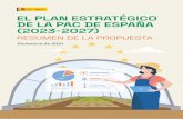 EL PLAN ESTRATÉGICO DE LA PAC DE ESPAÑA (2023-2027)