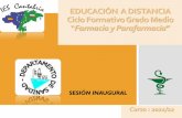 EDUCACIÓN A DISTANCIA Ciclo Formativo Grado Medio Farmacia ...