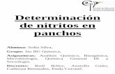 Determinación de nitritos en panchos
