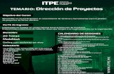 TEMARIO: Dirección de Proyectos - itpe.mx