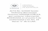 ACTA No. 6/2020 Sesión Ordinaria del Consejo Directivo ...