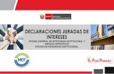 DECLARACIONES JURADAS DE INTERESES