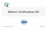 Webinar: Certificaciones ISO