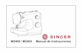 M2400 / M2405 Manual de Instrucciones - Máquinas de coser