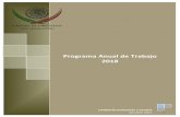 Programa Anual de Trabajo 2018 - CAMARA DE DIPUTADOS