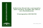 Informe final de campaña del sector aceite de oliva en ...