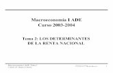 Macroeconomía I ADE Curso 2003-2004 - UV