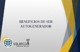 BENEFICIOS DE SER AUTOGENERADOR