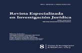 Revista Especializada en Investigación Jurídica