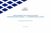 INFORME DE EJECUCION PRESUPUESTARIA - II SEMESTRE 2020