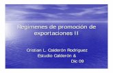 Regimenes de promoción de exportaciones II