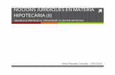 NOCIONS JURIDIQUES EN MATÈRIA HIPOTECÀRIA (II)