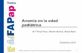 Anemia en la edad pediátrica - FAPap