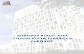 MEMORIA ANUAL 2020 DELEGACIÓN DE ESPAÑA EN EUROJUST
