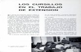 LOS CURSILLOS EN EL TRABAJO DE EXTENSION